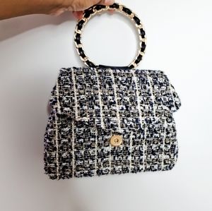 Alessia Tweed Crossbody Clutch